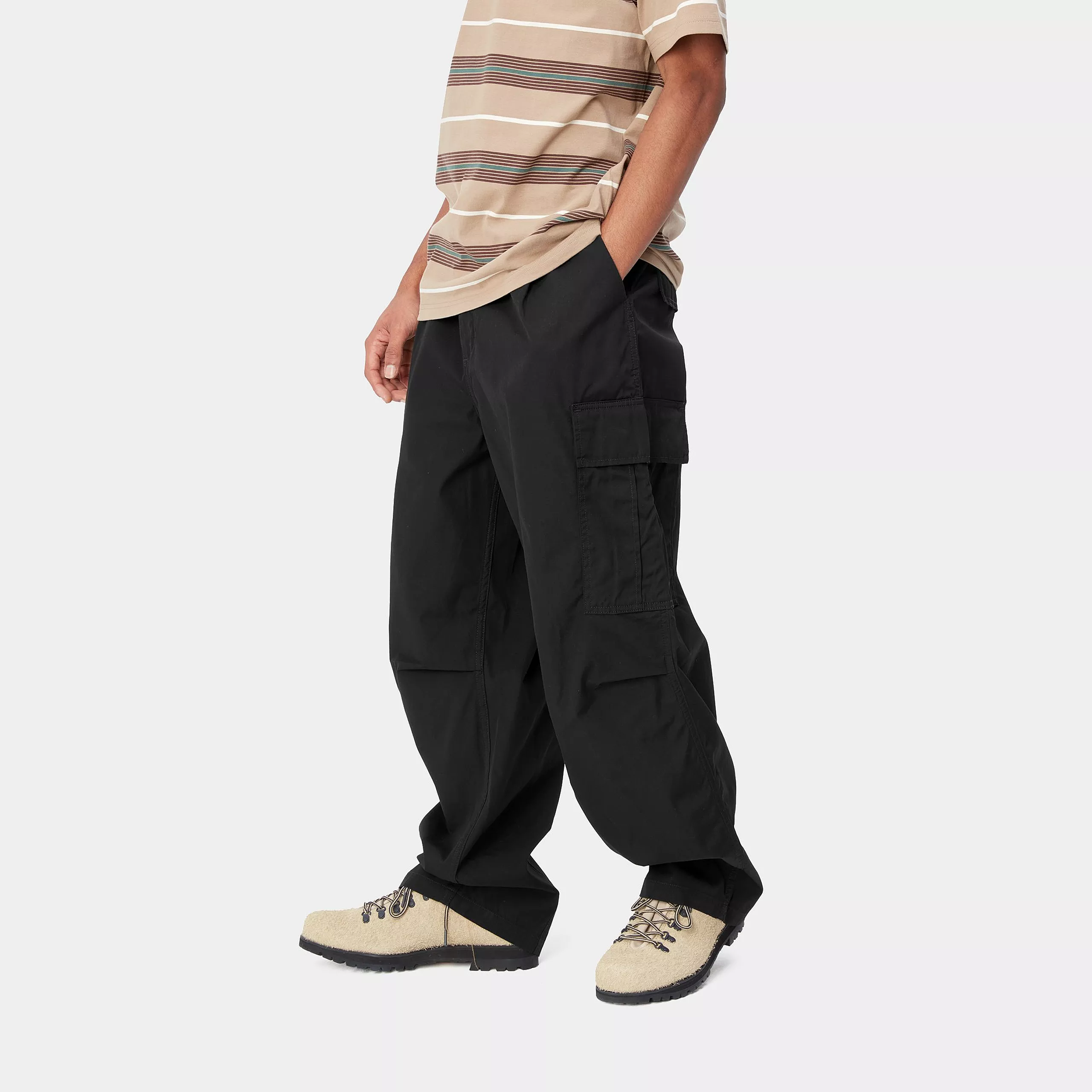 Carhartt Wip Pantalone da uom con Tasconi Uomo Cole Nero - Image 3