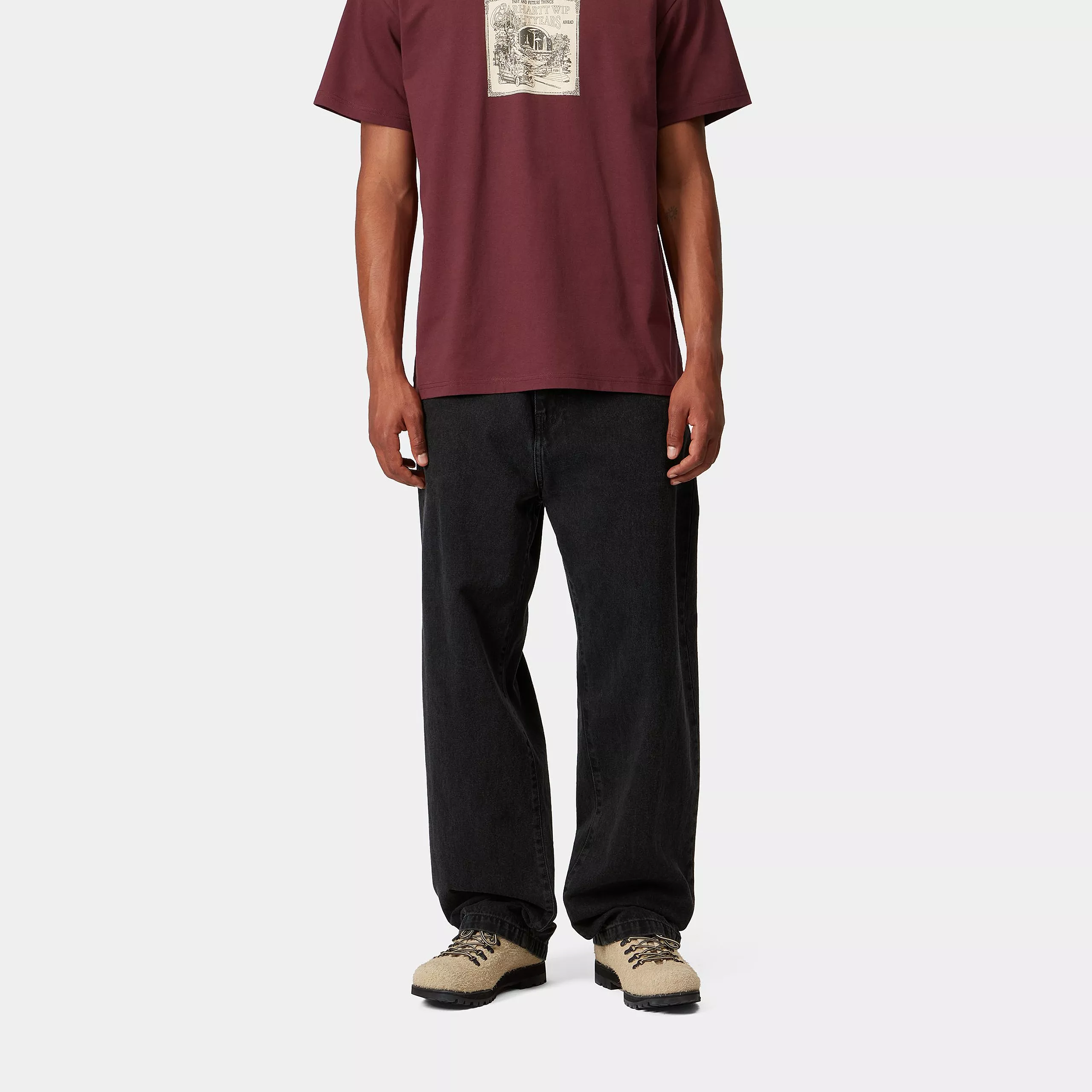 Carhartt Wip Jeans largo da uomo Landon Nero - Image 6