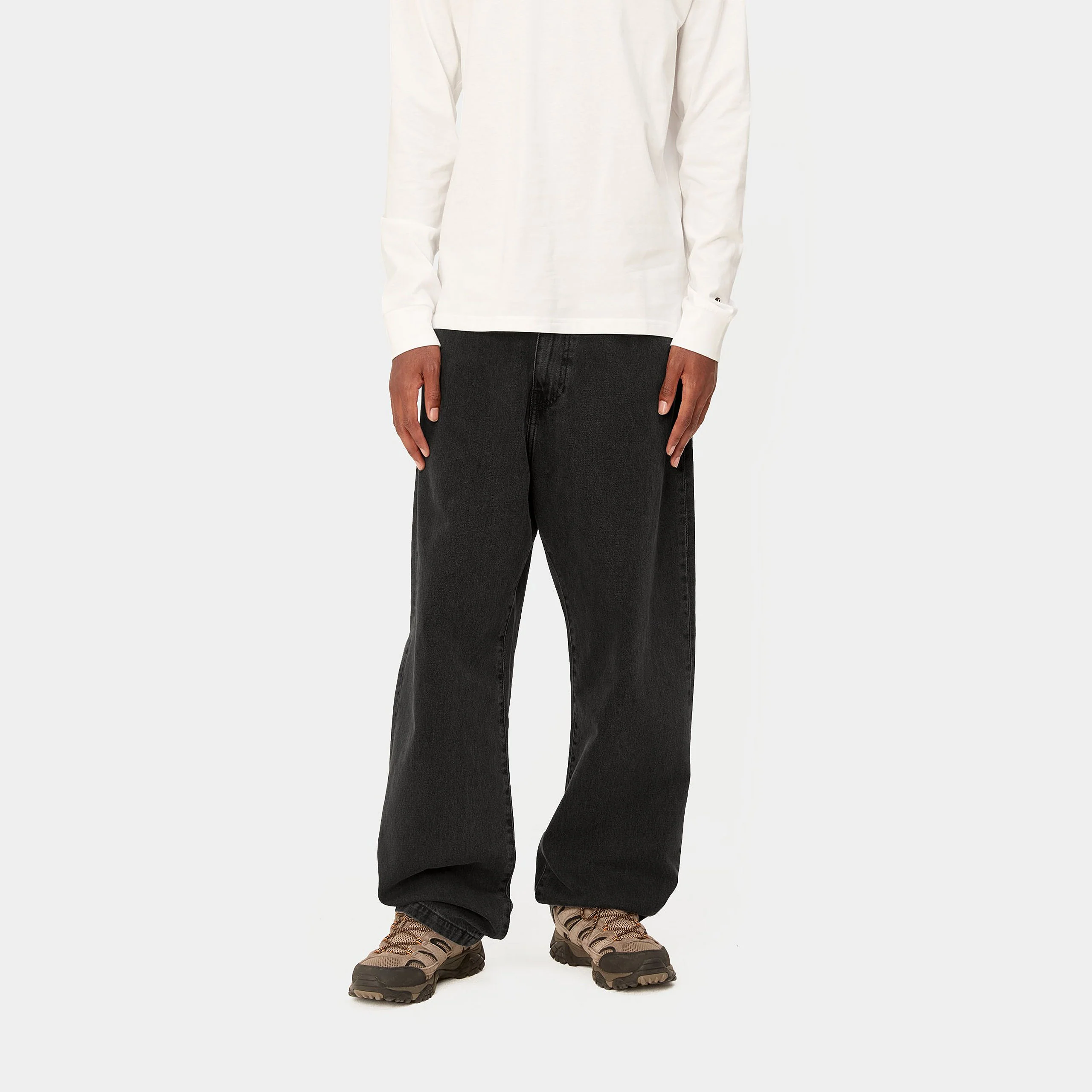 Carhartt Wip Jeans largo da Uomo Landon Nero - Image 3
