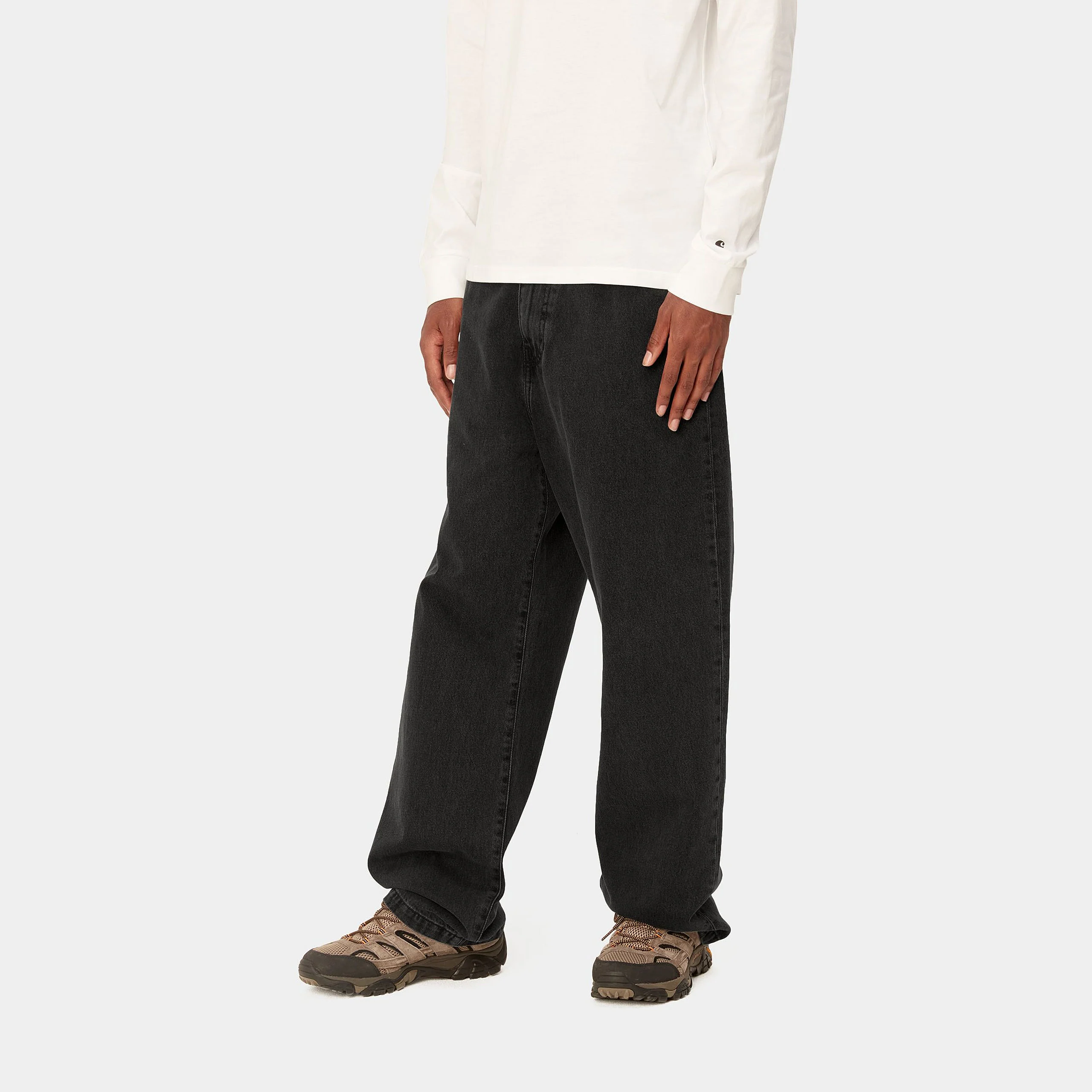 Carhartt Wip Jeans largo da Uomo Landon Nero - Image 5