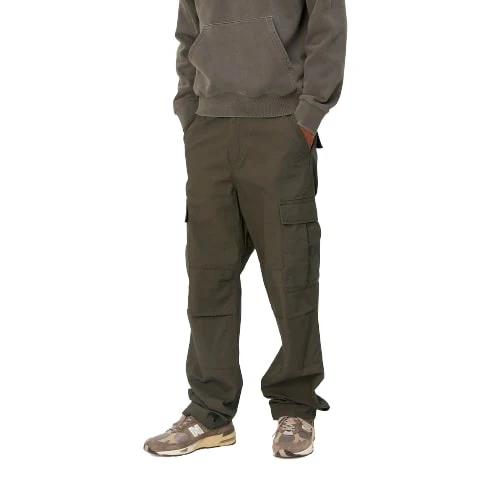 Carhartt Wip Pantalone da uomo con tasconi Regular Cargo verde militare - Image 3