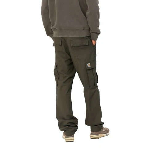 Carhartt Wip Pantalone da uomo con tasconi Regular Cargo verde militare - Image 4