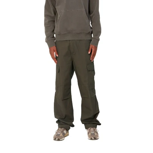 Carhartt Wip Pantalone da uomo con tasconi Regular Cargo verde militare - Image 5