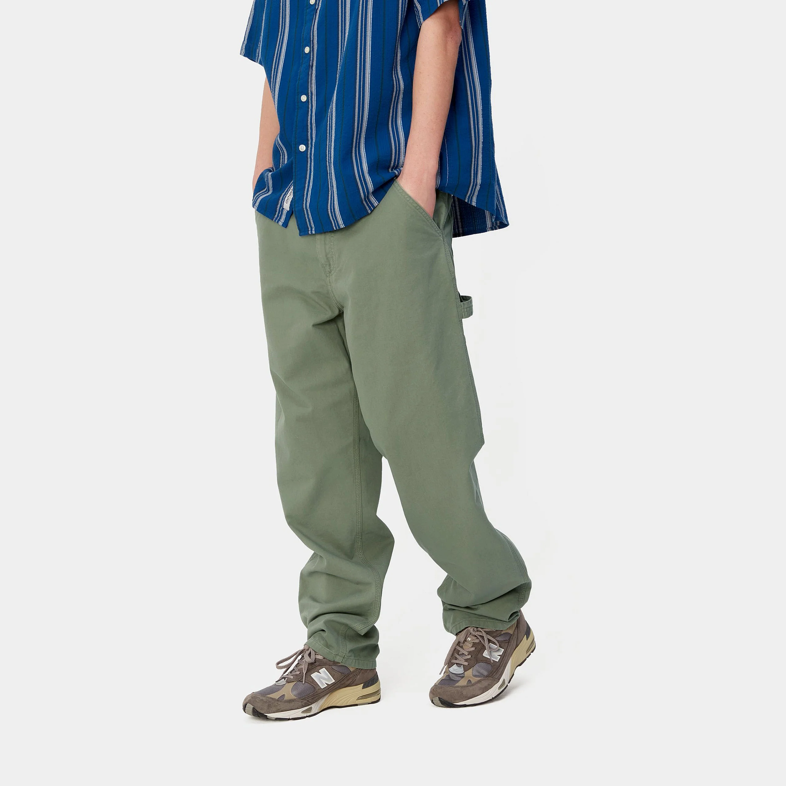 Carhartt Wip Pantalone uomo Single Knee verde - Image 5