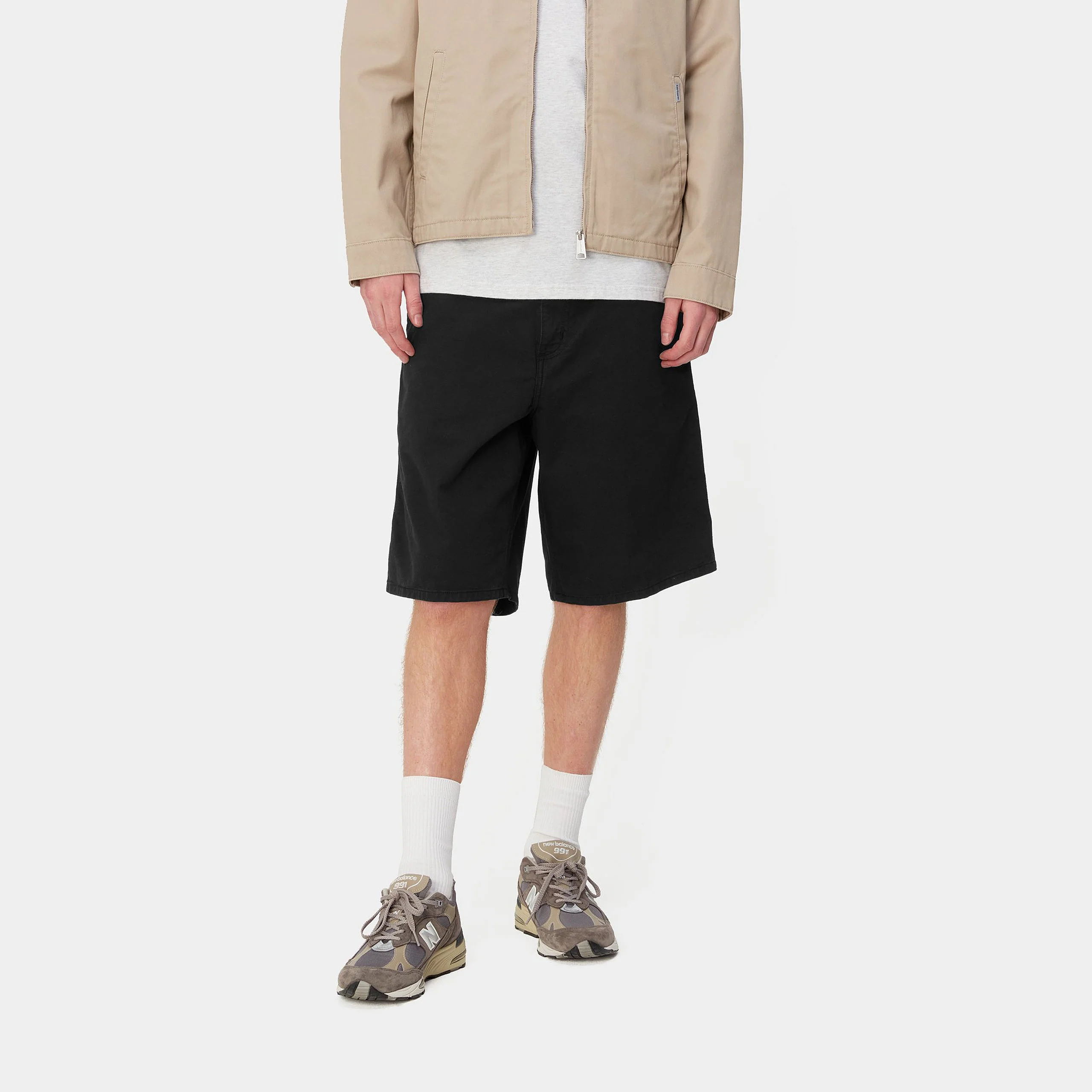 Carhartt Wip Pantaloncino corto da uomo Singlee Knee nero - Image 3