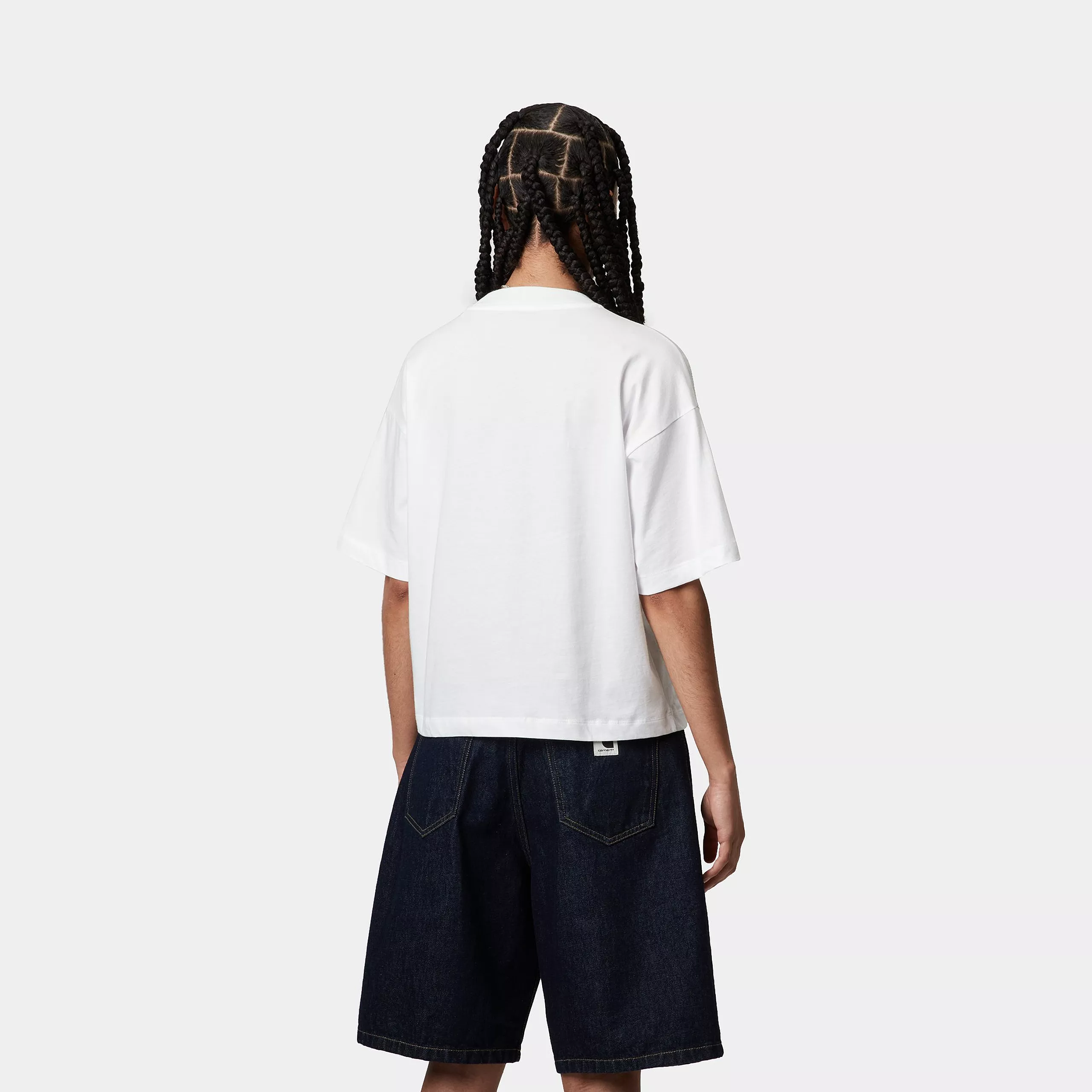 Carhartt Wip T-Shirt da donna mnica corta Chester bianca - Image 4