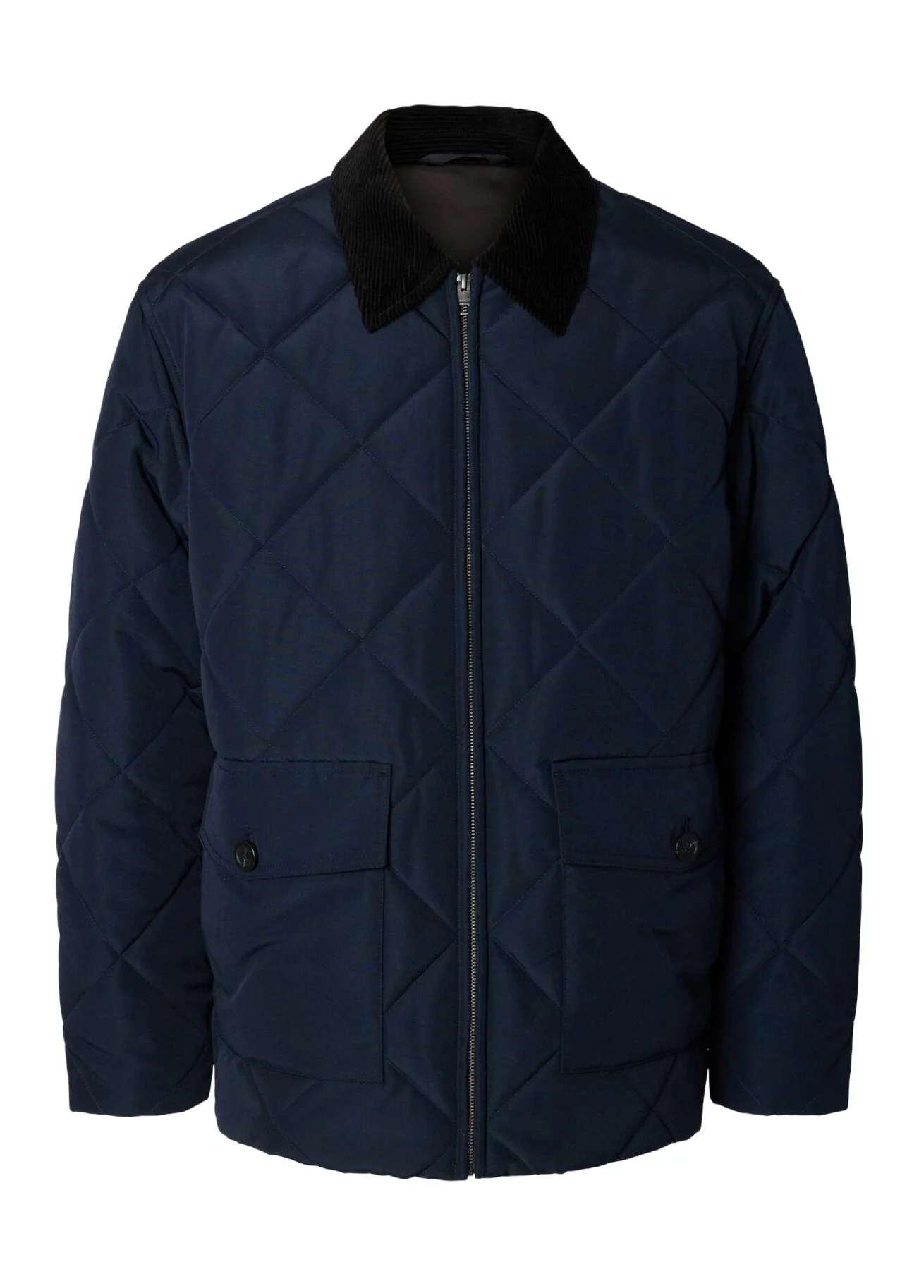 Selected Giacca trapuntata da uomo Carlos blu