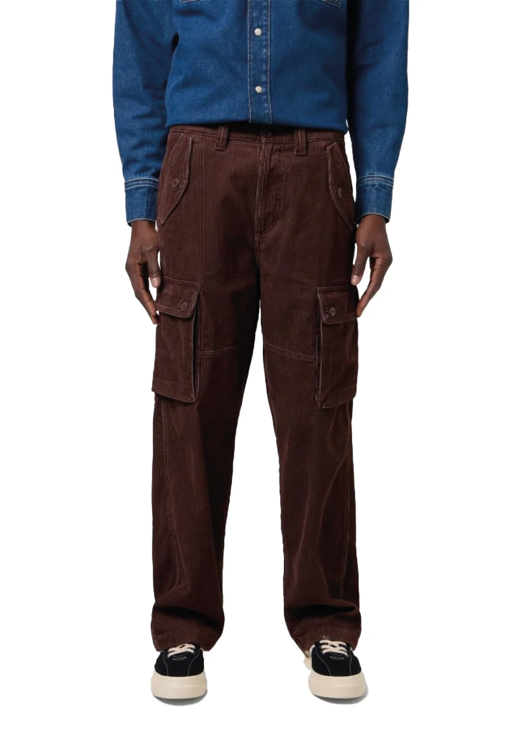 Wrangler Pantalone da uomo in velluto con tasconi Casey Jones