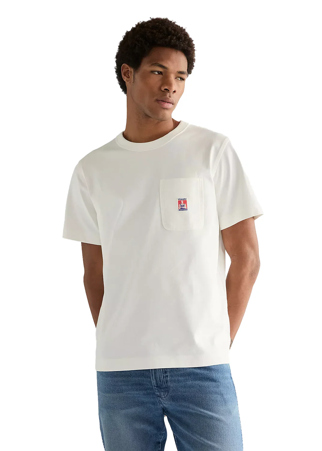 Wrangler T-Shirt da uomo manica corta con taschino Casey Jones
