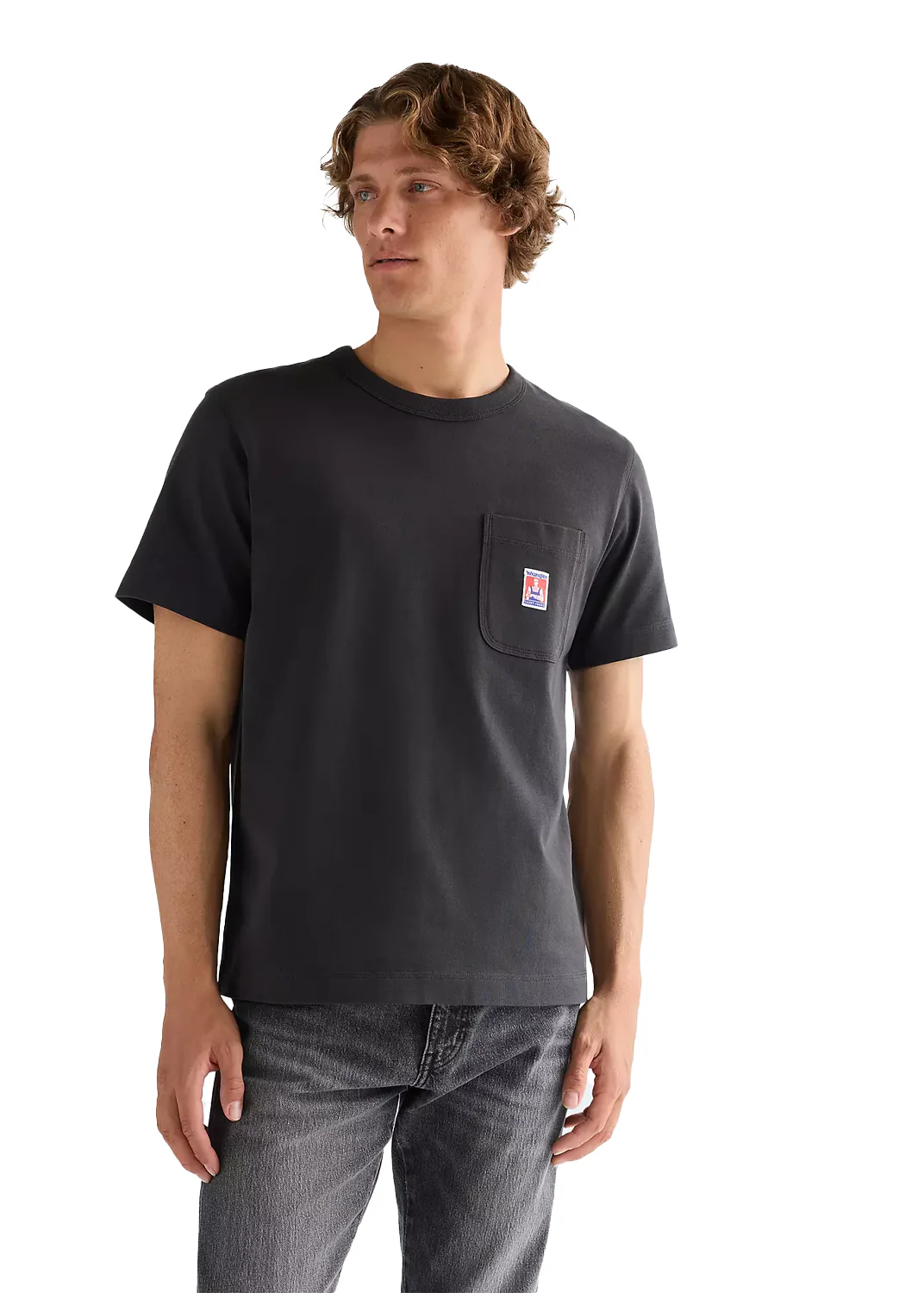 Wrangler T-Shirt da uomo manica corta con taschino Casey Jones