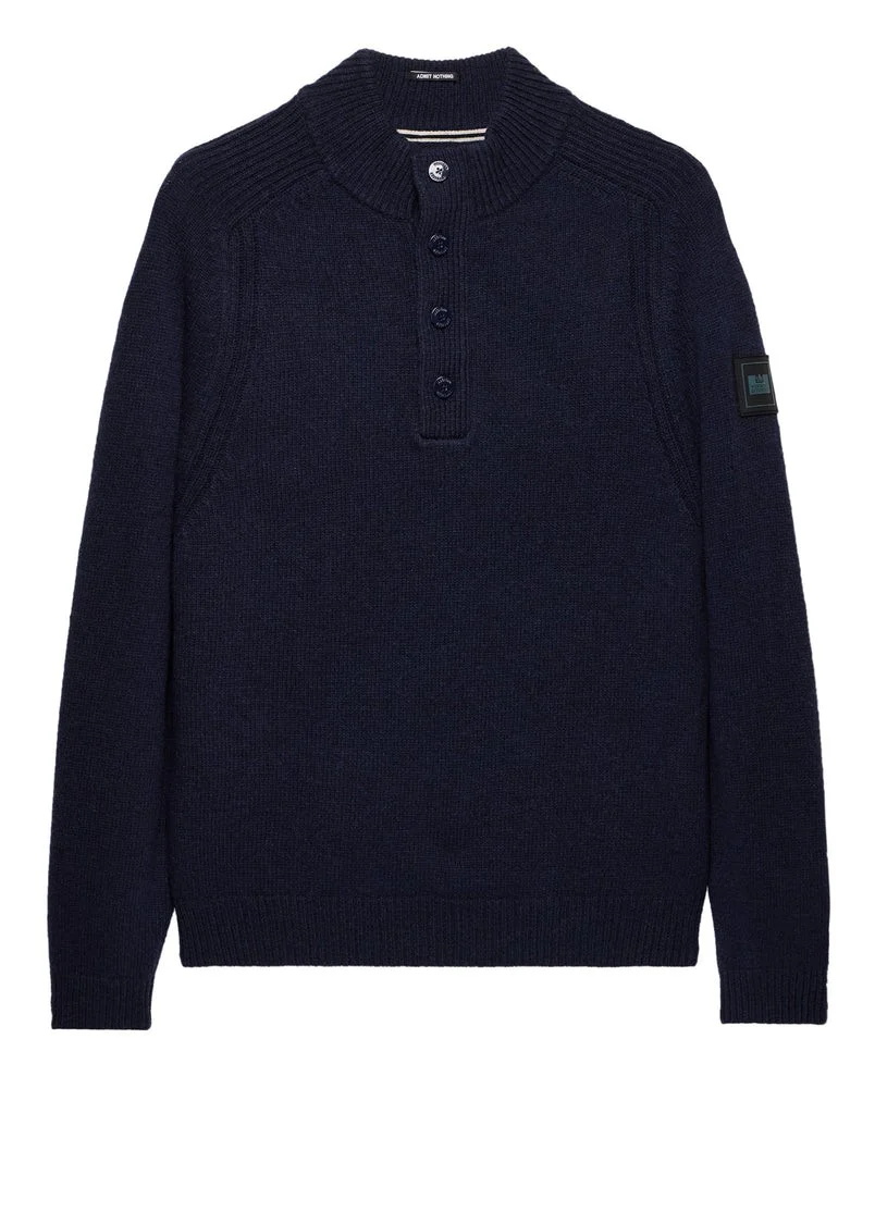 Weekend Offender Maglia in lana da uomo Castillos blu
