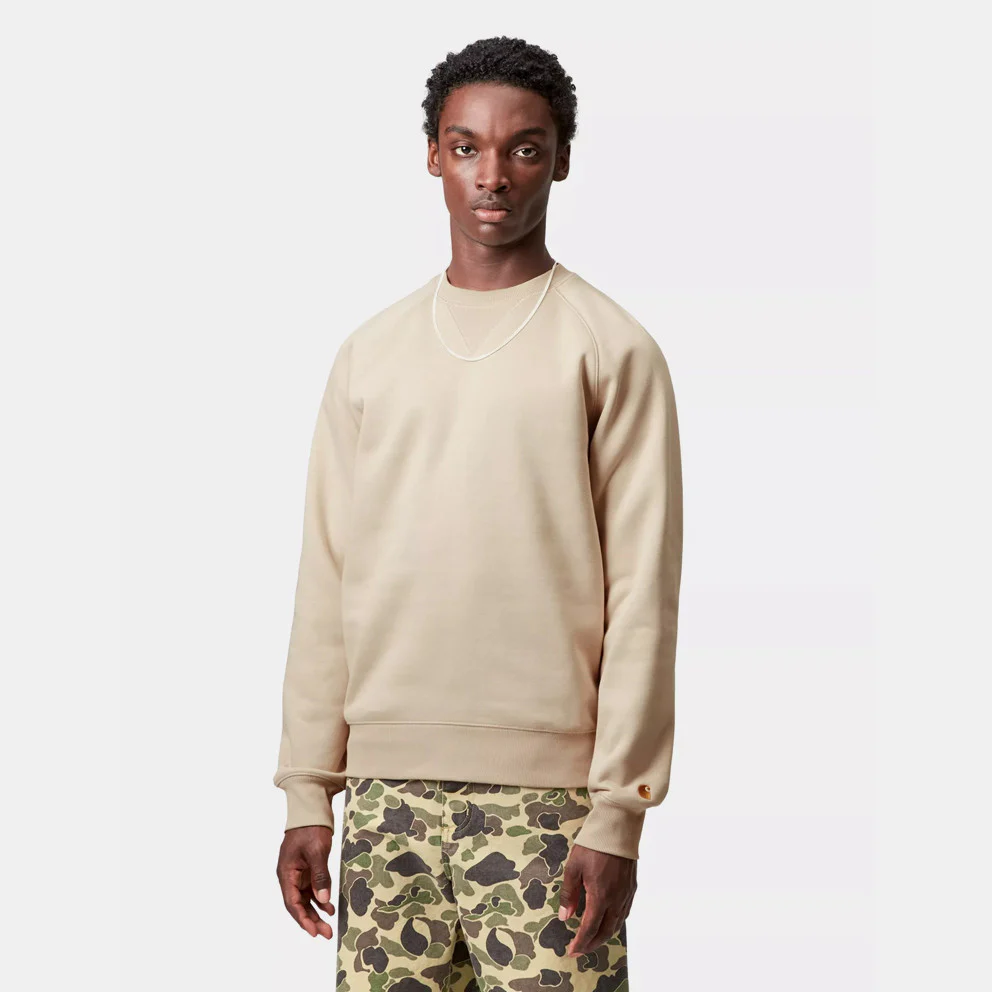 Carhartt Wip Felpa girocollo da uomo Chase beige - Image 2