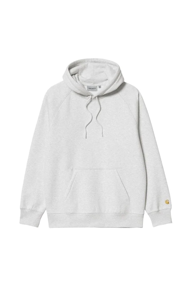 Carhartt Wip Felpa con cappuccio da uomo Chase grigio chiara