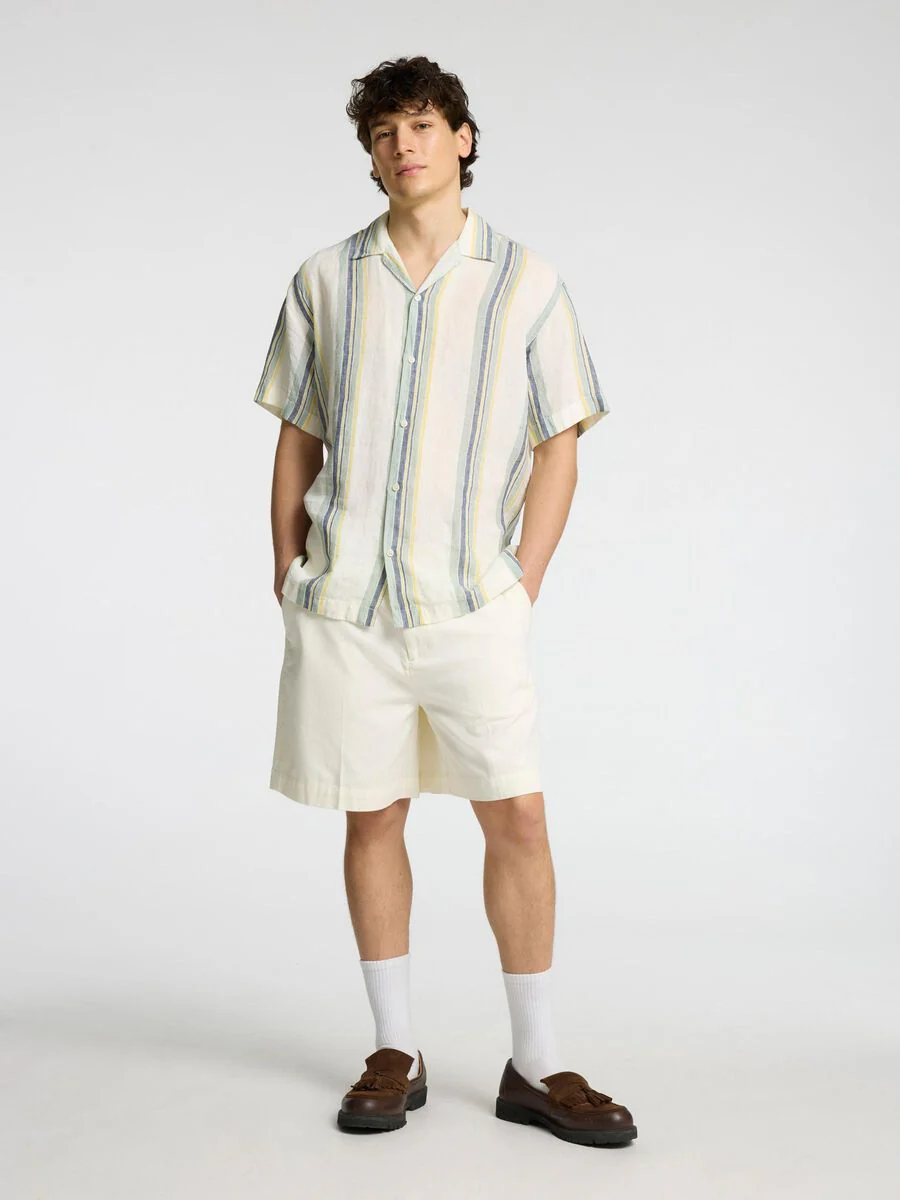 Selected Pantaloncino da uomo Chino panna - Image 4