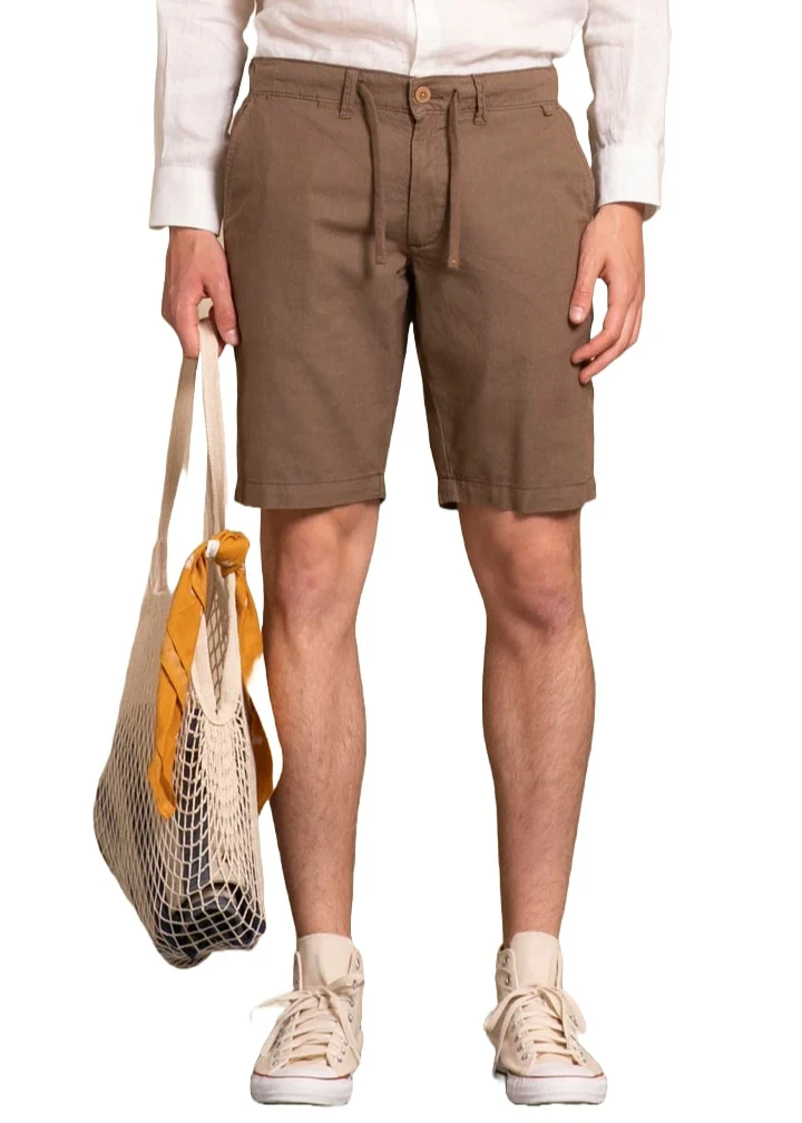 Impure Pantaloncino in cotone da uomo Nils marroncino