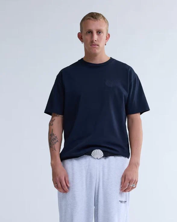 New Amsterdam T-Shirt da uomo manica corta Chop nera - Image 3