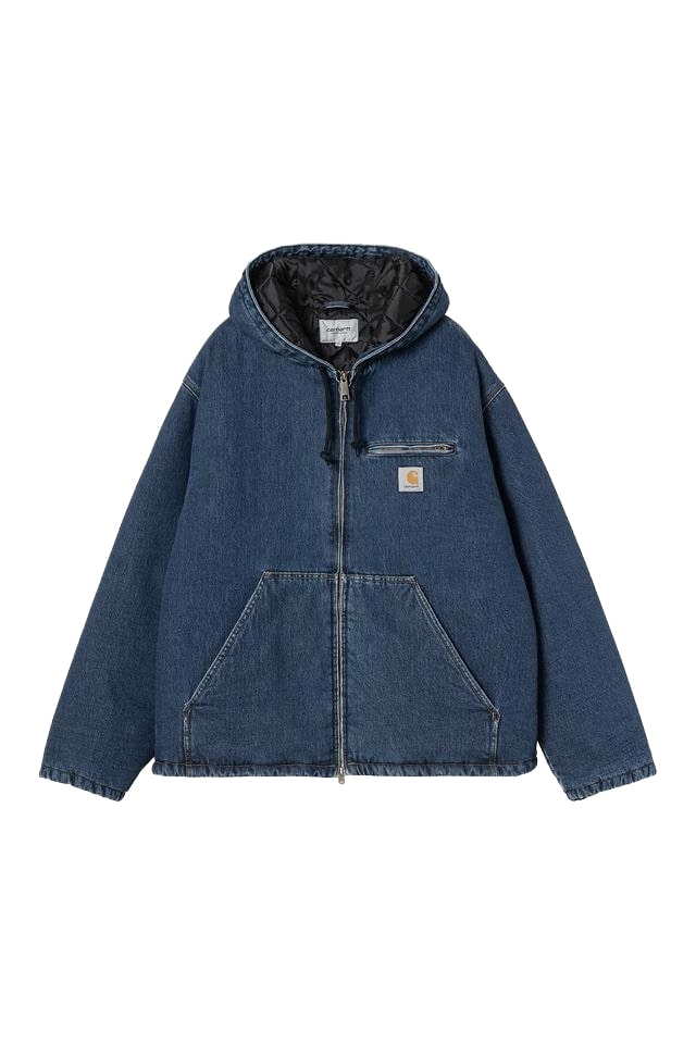 Carhartt Wip Giacca da uomo in jeans interno trapuntato Cleveland