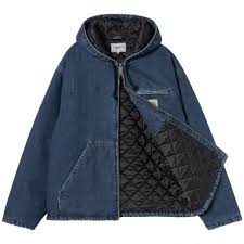 Carhartt Wip Giacca da uomo in jeans interno trapuntato Cleveland - Image 3