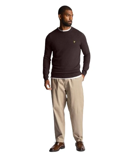 Lyle & Scott Cotton Merino Crew Neck Jumper KN400VC-W779 - Image 3