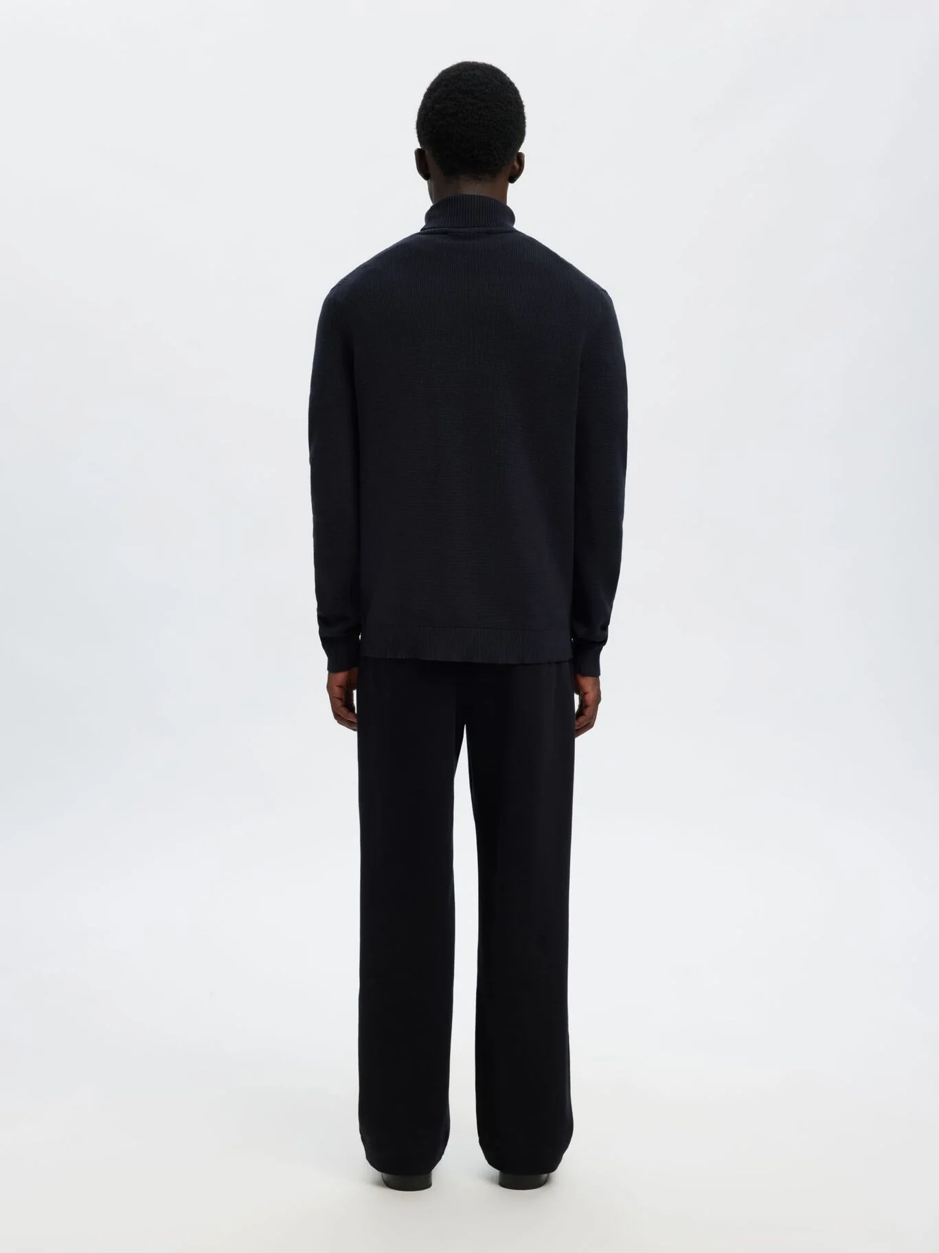 Selected Maglia dolcevita da uomo Dane blu - Image 5