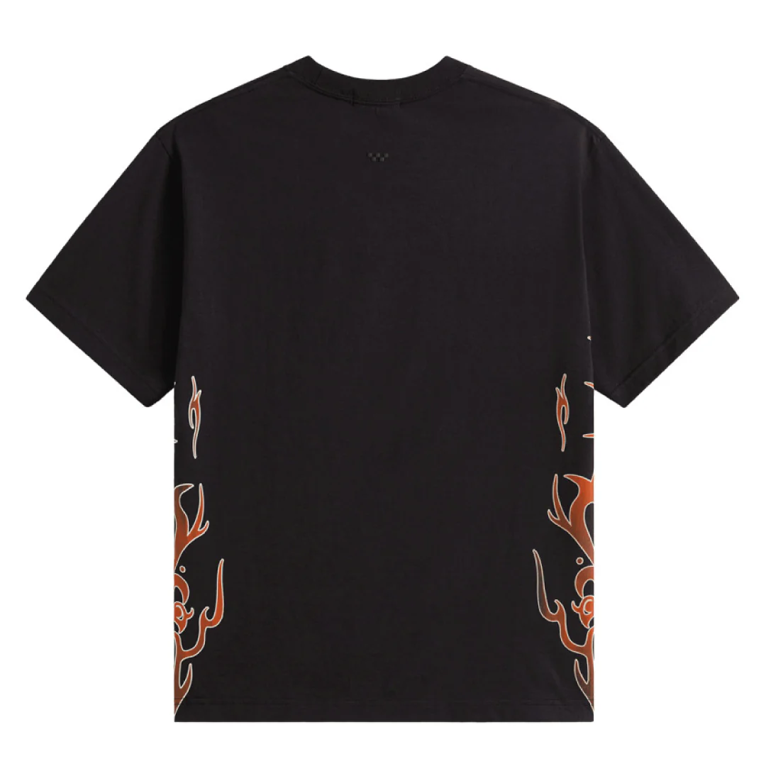 Vans T-Shirt da uomo manica corta Dayana Side Tribal nera - Image 2