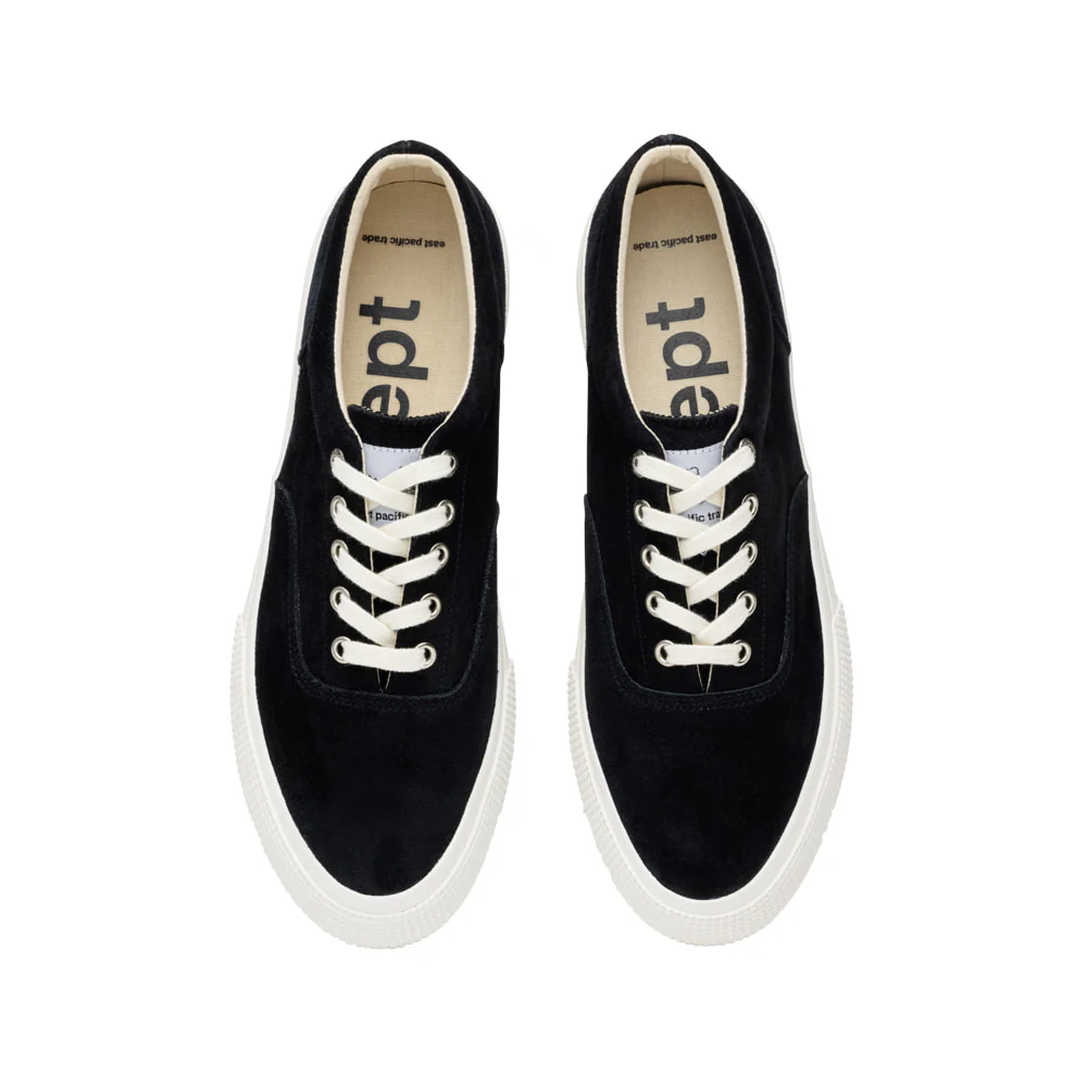East Pacific Trade Scarpa in pelle scamosciata unisex Deck nera - Image 3