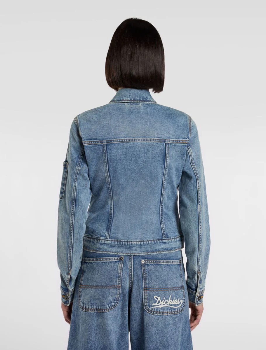 Dickies Giacca di jeans con zip da donna Slim - Image 4