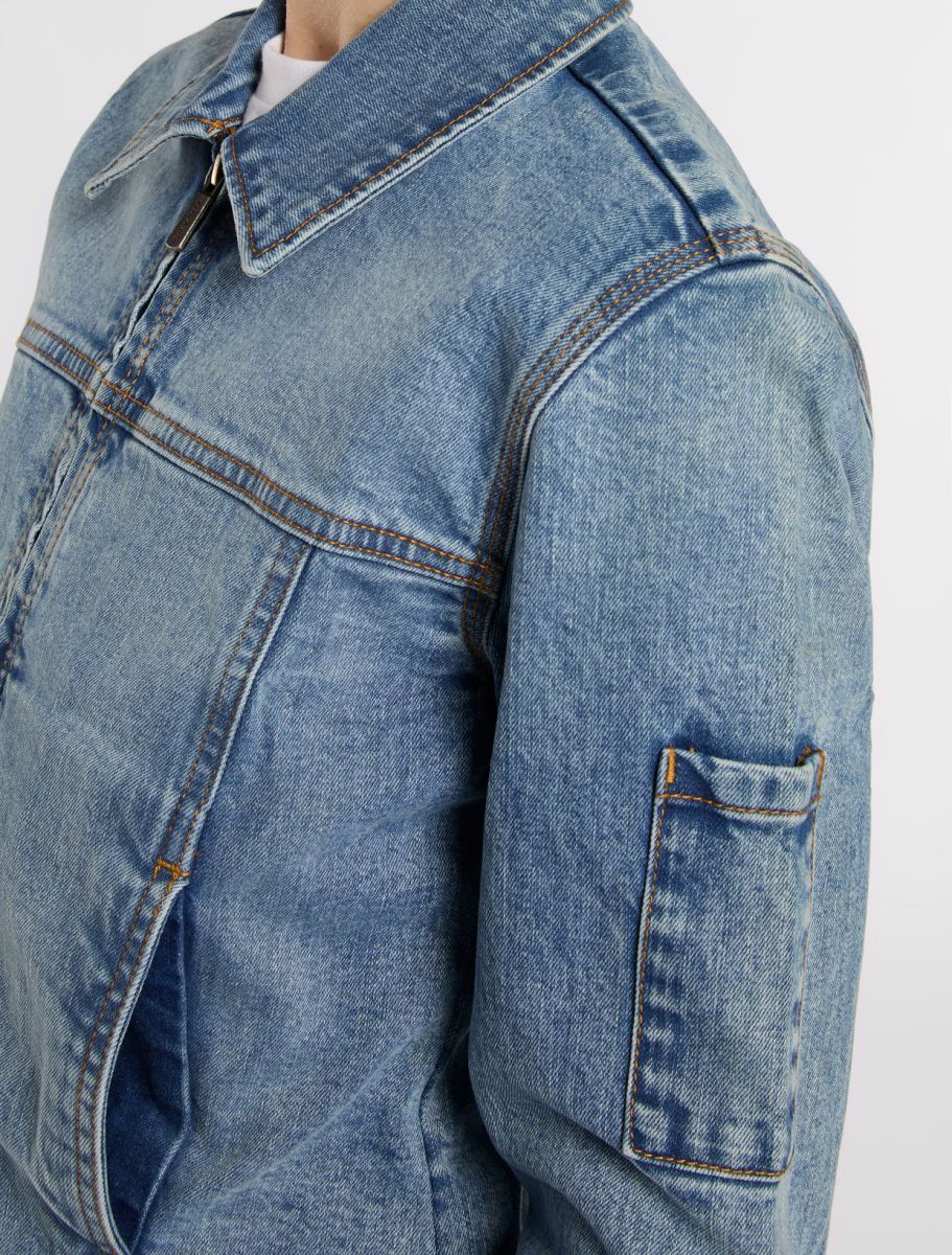 Dickies Giacca di jeans con zip da donna Slim - Image 5