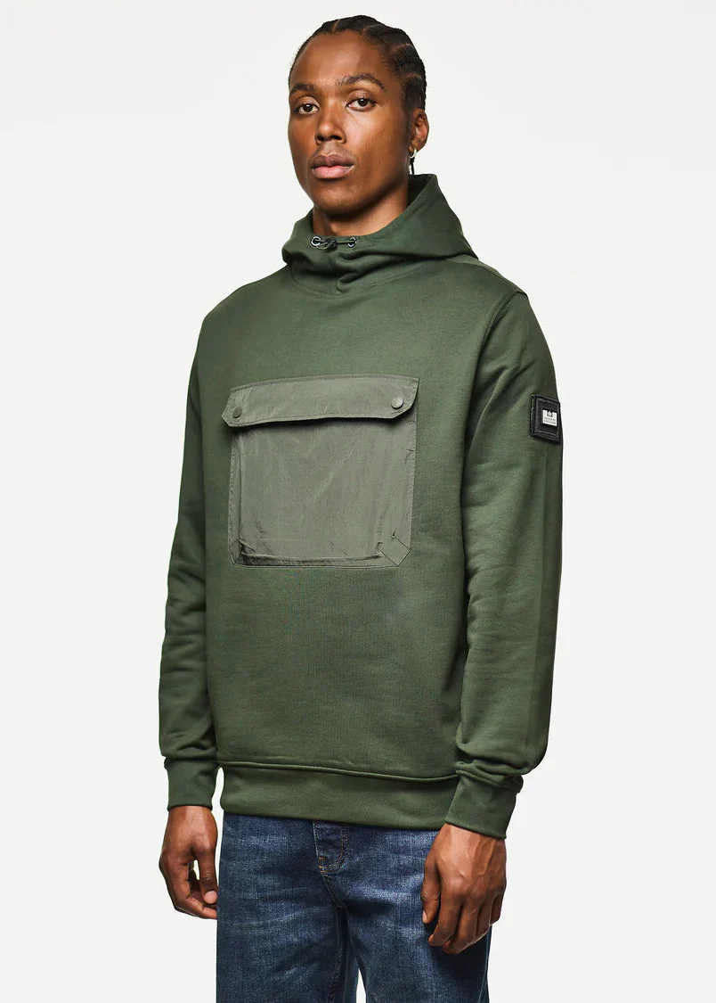 Weekend Offender Felpa da uomo con cappuccio Depper verde - Image 2