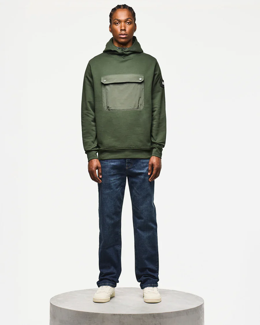 Weekend Offender Felpa da uomo con cappuccio Depper verde - Image 4