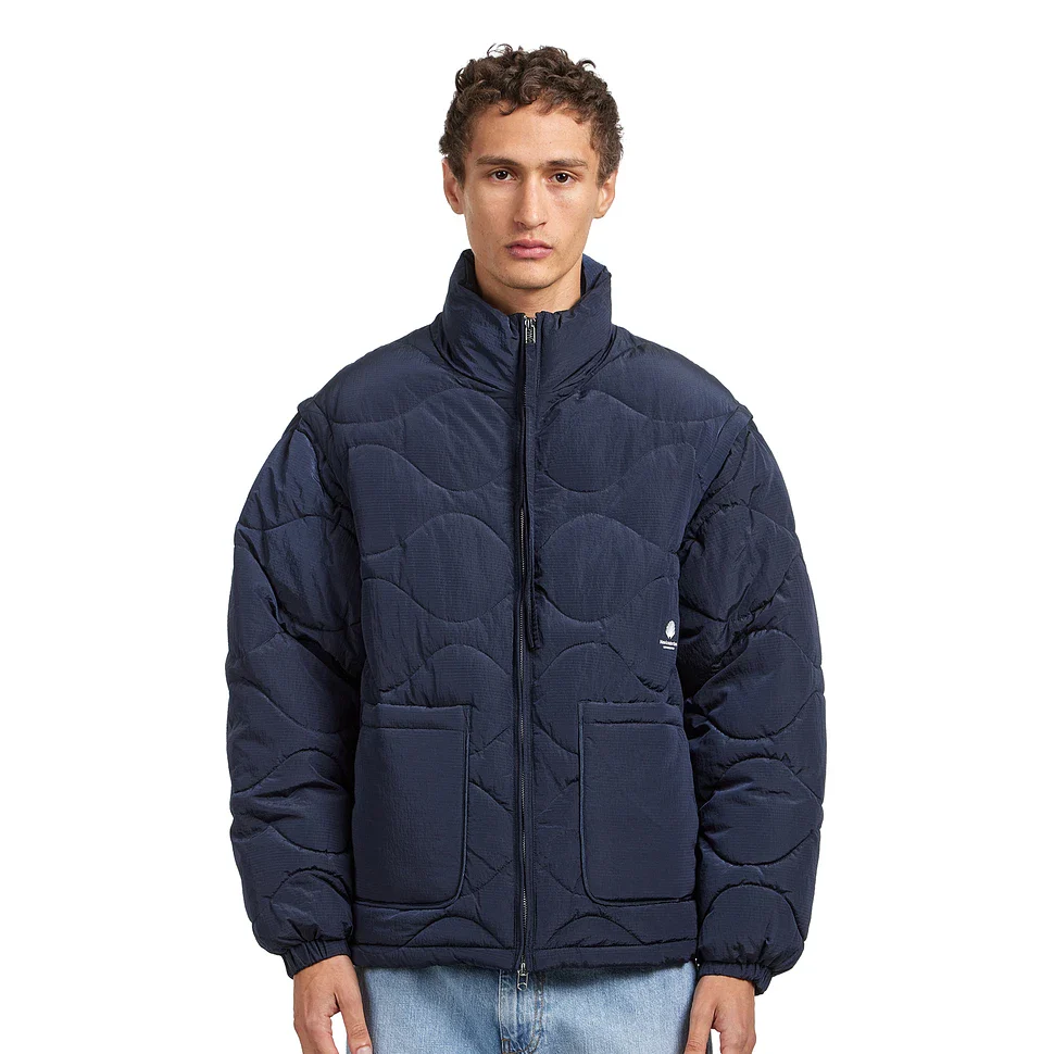 New Amsterdam Giacca piumino con maniche staccabili Detachable blu - Image 3