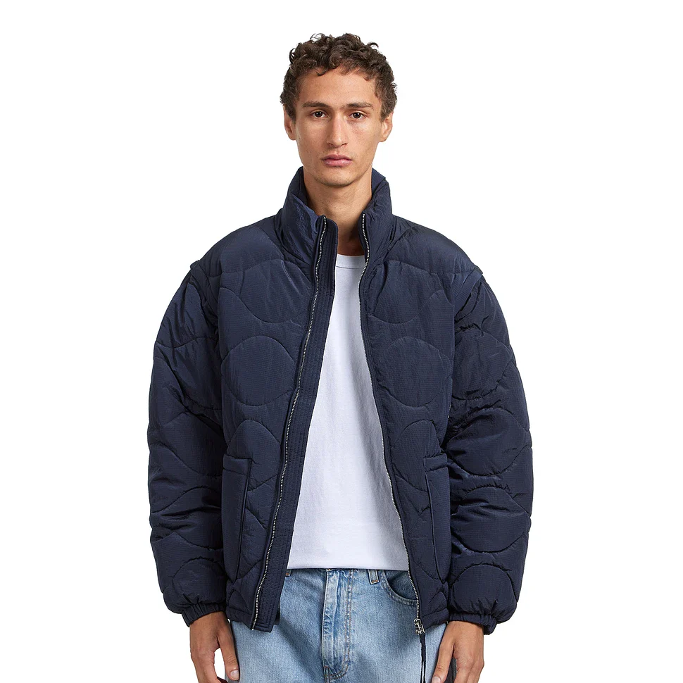 New Amsterdam Giacca piumino con maniche staccabili Detachable blu - Image 4