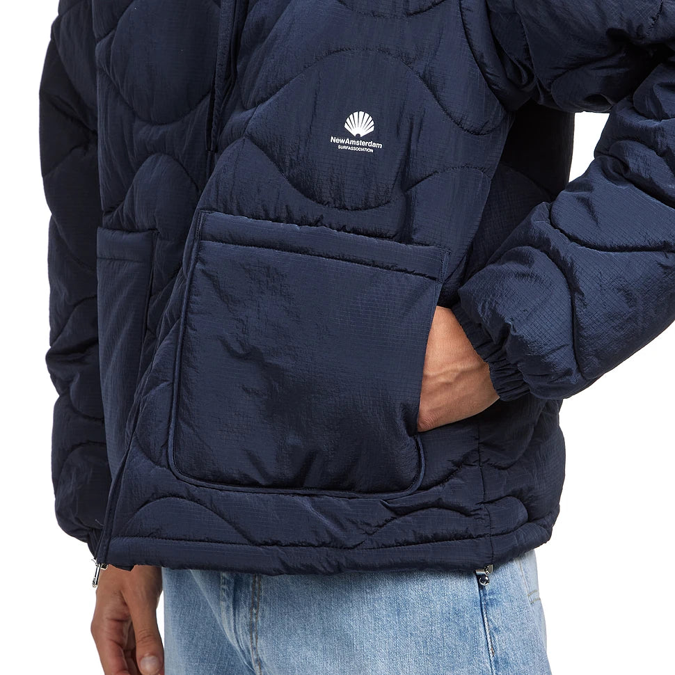 New Amsterdam Giacca piumino con maniche staccabili Detachable blu - Image 7