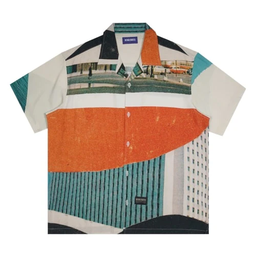 DEVÁ STATES POSTAL camicia da uomo manica corta DSB1M202S22