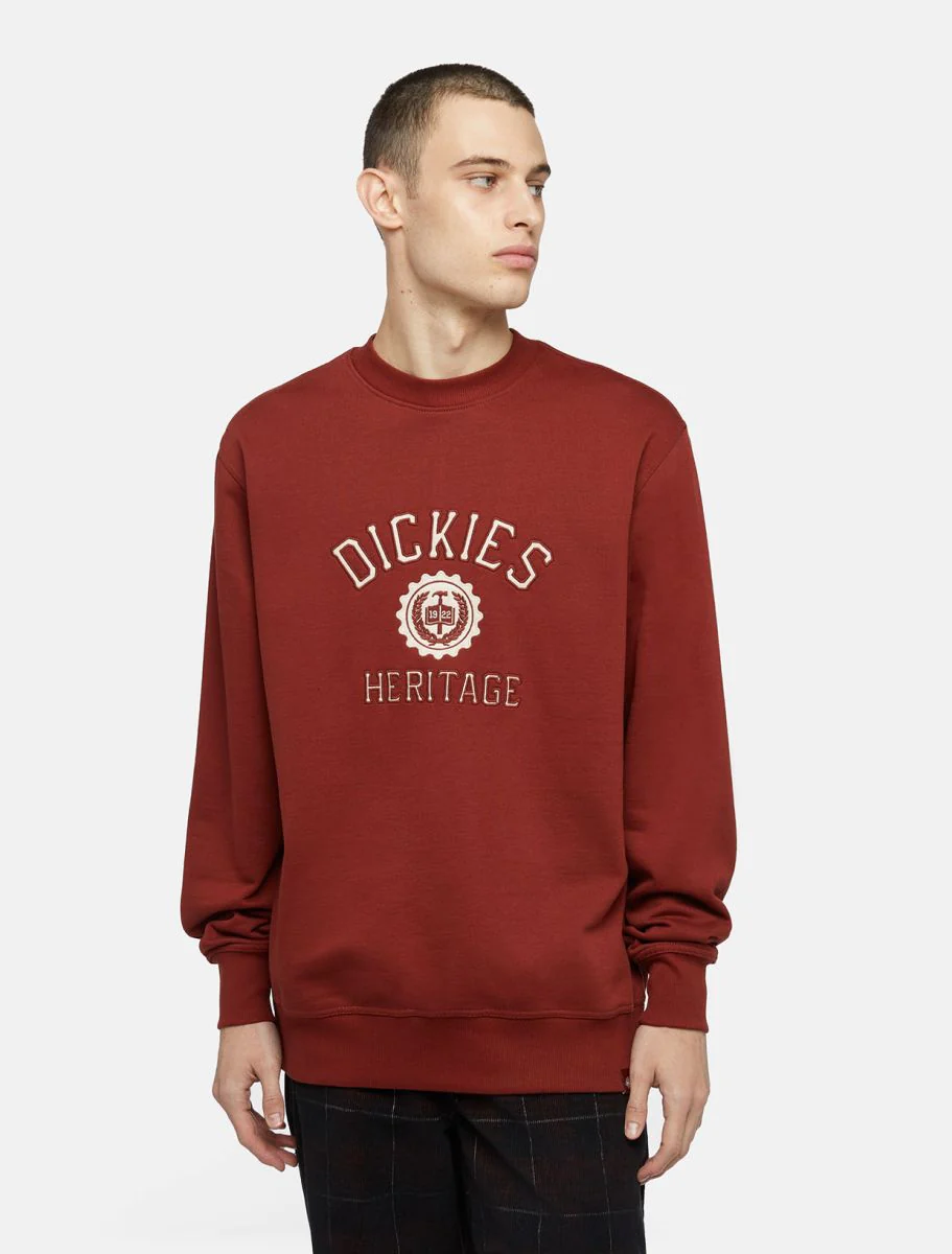 Dickies Felpa Uomo Oxford Marrone - Image 3