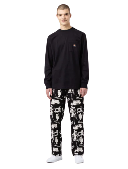 DICKIES MOUNT VISTA LS T-SHIRT DA UOMO MANICA LUNGA DK0A4XPHBLK1 - Image 5
