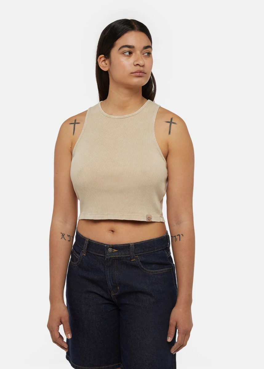 Dickies Canotta corta da donna Newington beige - Image 2