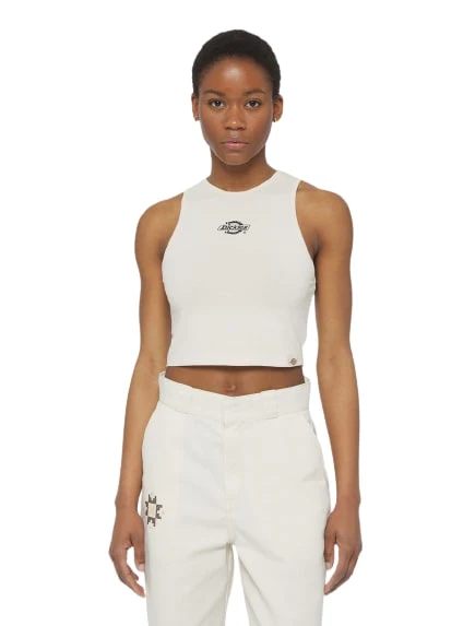 Dickies Canotta corta da donna Powers panna - Image 3