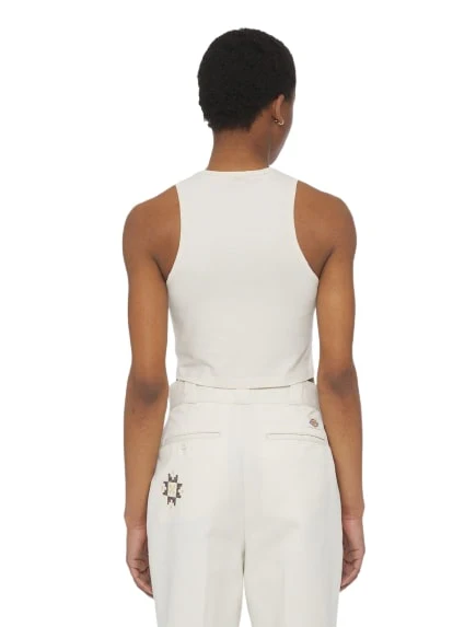 Dickies Canotta corta da donna Powers panna - Image 4