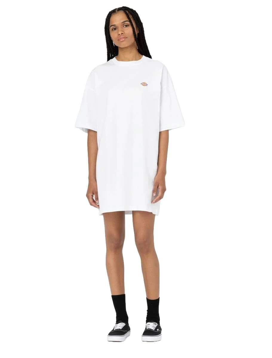 Dickies Abito a T-Shirt Donna Mapleton Bianca