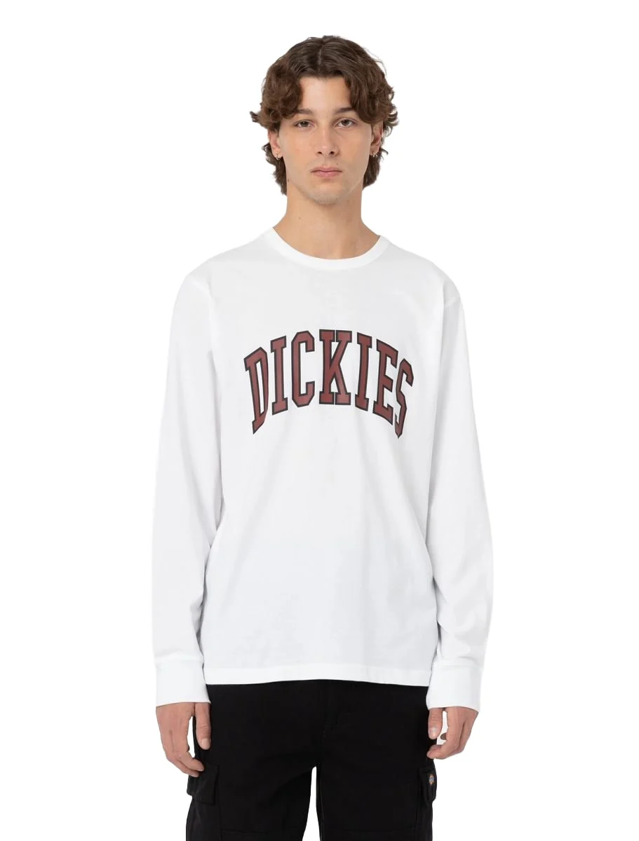 Dickies T-Shirt manica lunga Uomo Aitkin Bianca