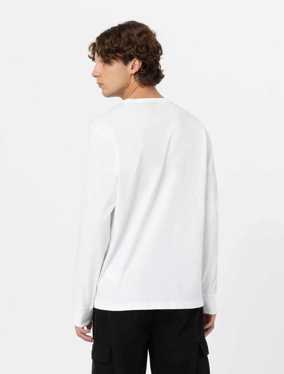 Dickies T-Shirt manica lunga Uomo Aitkin Bianca - Image 3