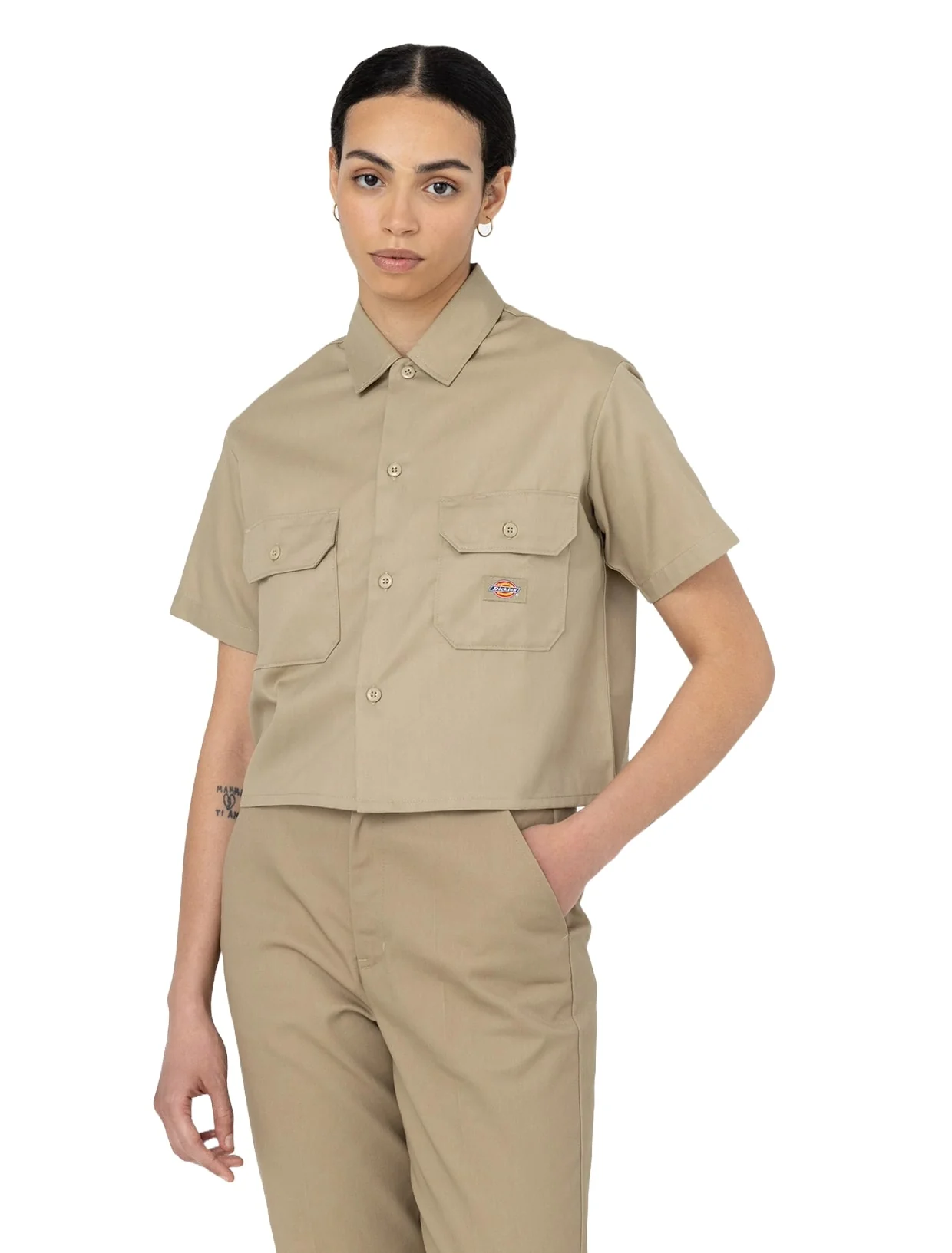 Dickies Camicia donna manica corta  Work beige