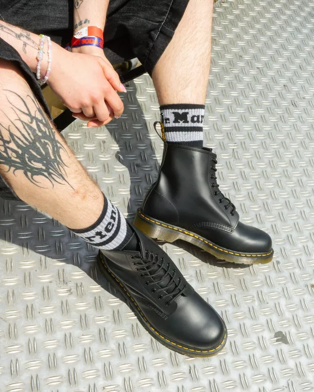 Dr.Martens Anfibi in pelle Smooth unisex 1460 neri - Image 7