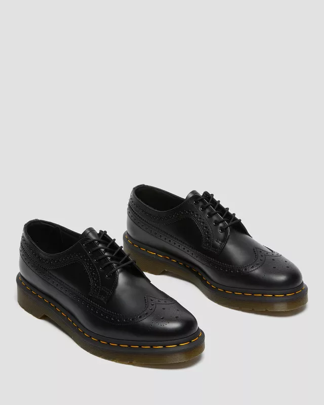 Dr Martens Scarpe unisex Brogue in pelle 3989 nera - Image 5