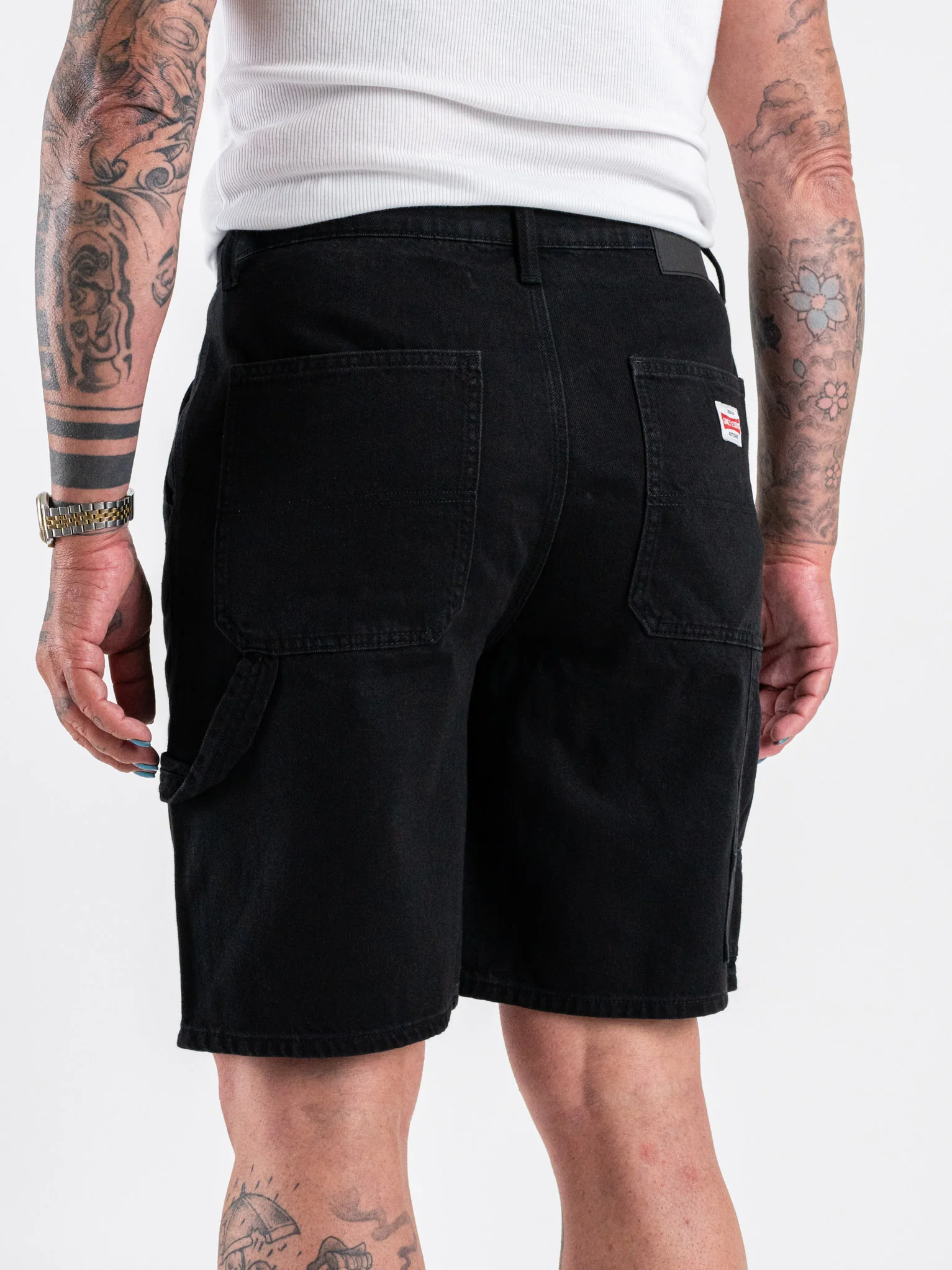 Only & Sons Pantaloncino in jeans da uomo Edge Carpenter nero - Image 3