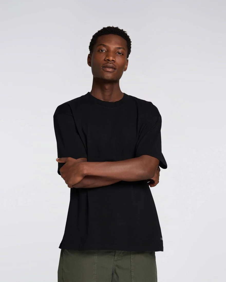 Edwin oversize basic t-shirt da uomo nera - Image 3