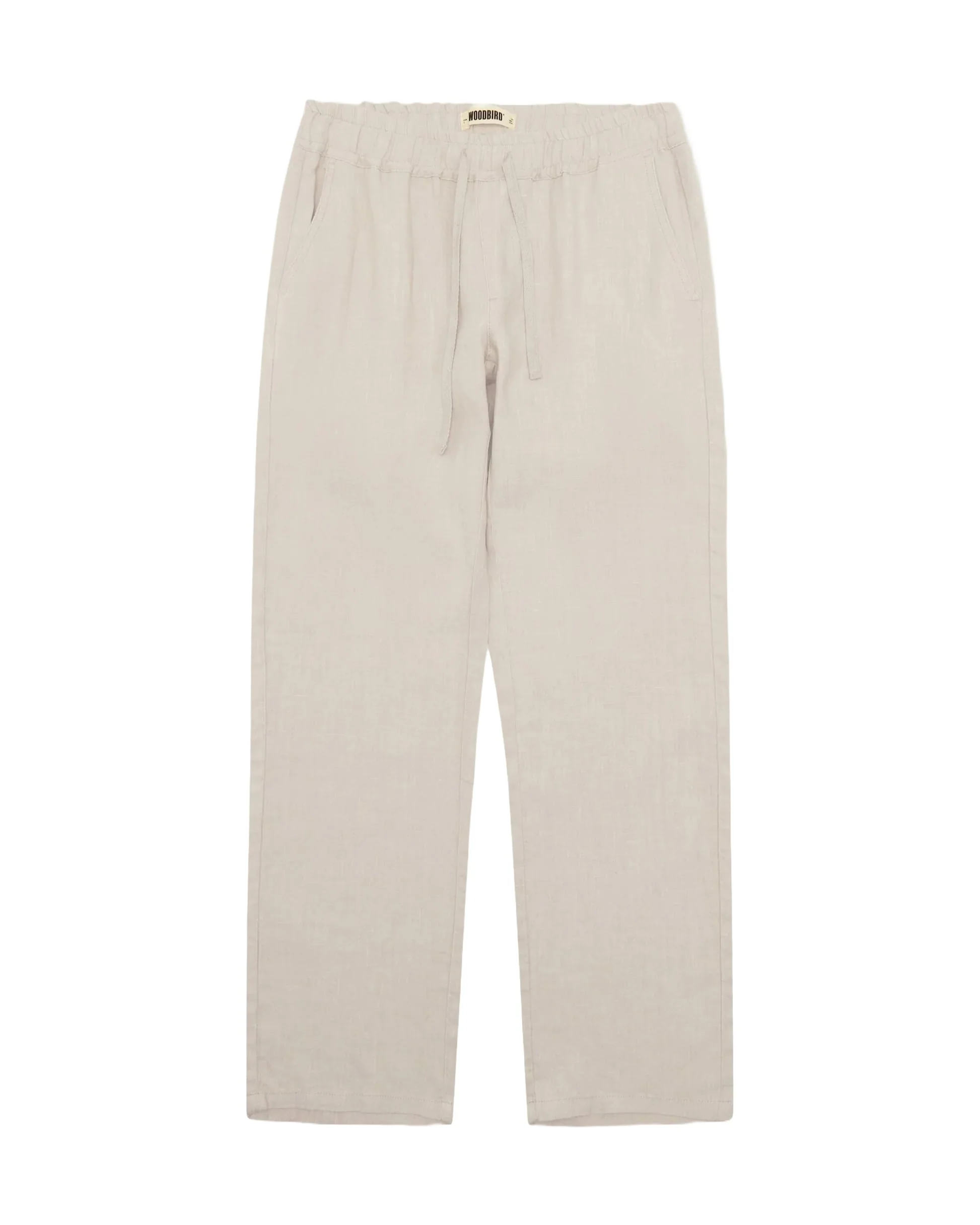 Woodbird Pantaloni in misto lino da uomo Eik beige