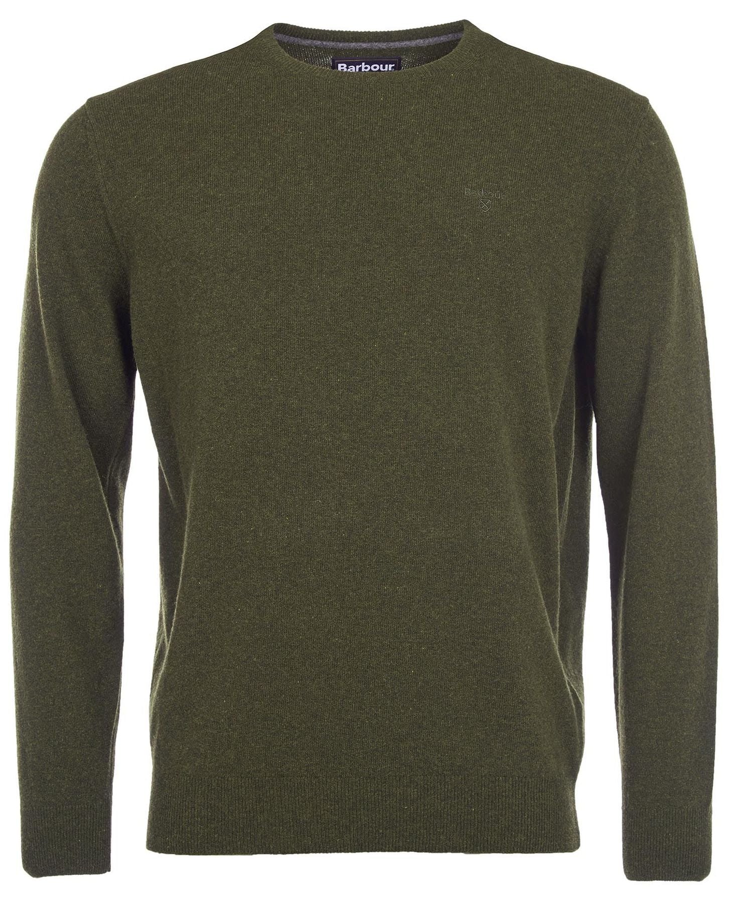 Barbour Maglia girocollo in lana da uomo Essential verde