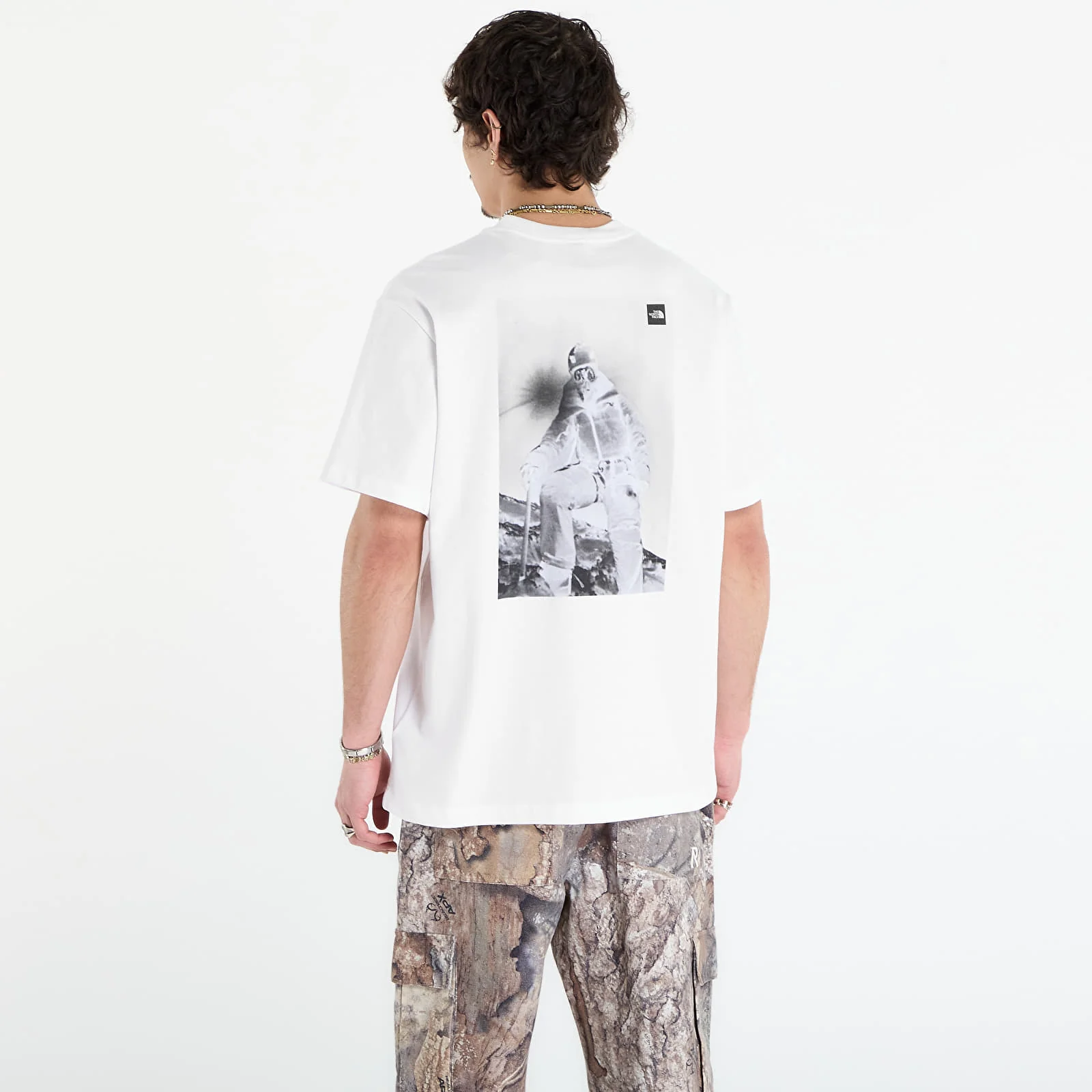 The North Face T-Shirt da uomo manica corta Expedition Photo bianca - Image 3